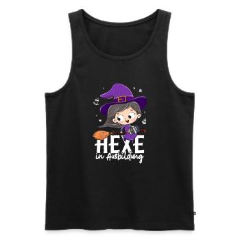 Hexe In Ausbildung - Männer Premium Bio Tank Top - Schwarz - Vorne - Michal (187cm)