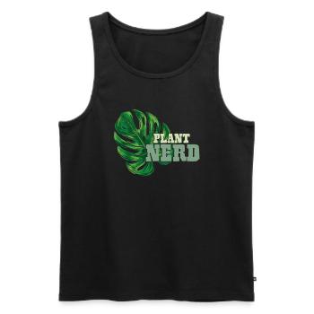 Plantes Nerd - Débardeur bio Premium Homme - noir - Devant - AI Model Male 178 light (178cm)