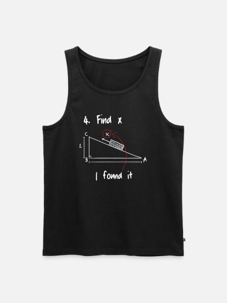 Find X Mathematics Math - Men's Premium Organic Tank Top - black