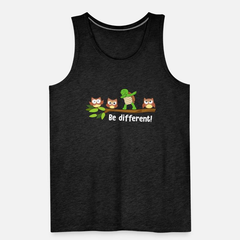 Soyez différent Dabbing Turtle Débardeur bio Premium Homme