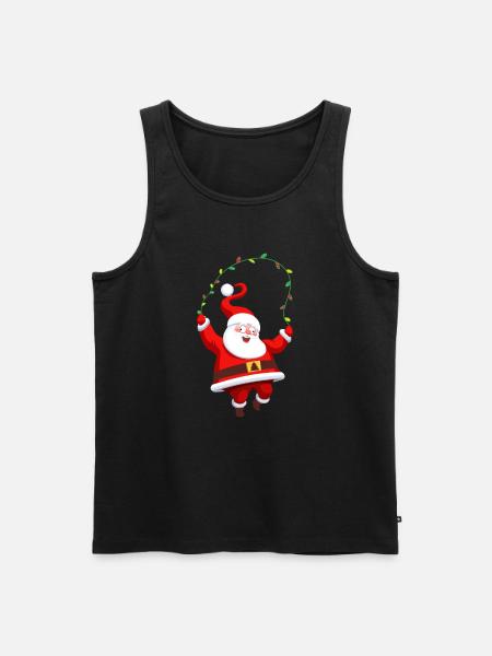 Drôle de Noël Noël - Débardeur bio Premium Homme - noir