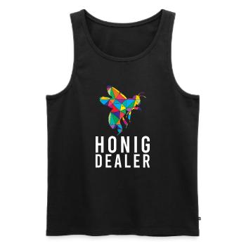 Honig Dealer Biene Honigbiene Imker Bienen - Männer Premium Bio Tank Top - Schwarz - Vorne - Michal (187cm)