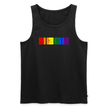 Phallus Chemistry Periodic Table Of Elements - Männer Premium Bio Tank Top - Schwarz - Vorne - AI Model Male 178 light (178cm)