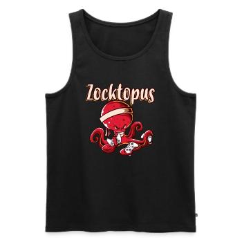 Gaming Octopus Gaming Squid Zocktopus - Débardeur bio Premium Homme - noir - Devant - Michal (187cm)