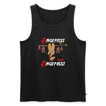 Pissed off by Adapted Be Different Horse - Men's Premium Organic Tank Top - black - Front - AI Model Male 178 light (178cm)