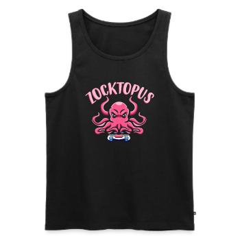 Gaming Octopus Gaming Squid Zocktopus - Débardeur bio Premium Homme - noir - Devant - Michal (187cm)
