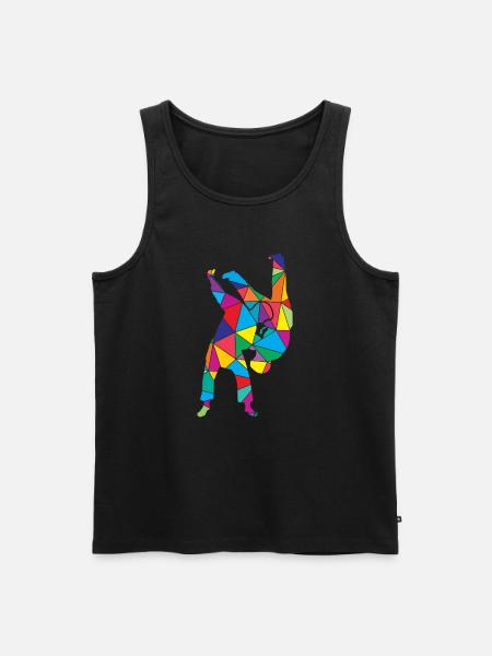 Judo Polygon Judoka Trainer - Men's Premium Organic Tank Top - black