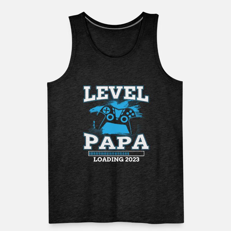 Papa Level Loading 2023 Männer Premium Bio Tank Top