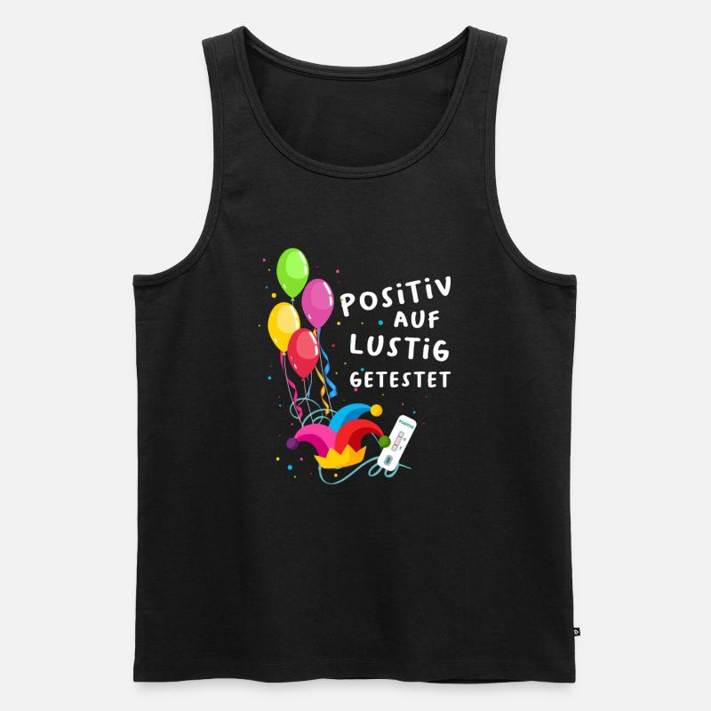 Positiv auf Lustig Getestet - Männer Premium Bio Tank Top - Schwarz