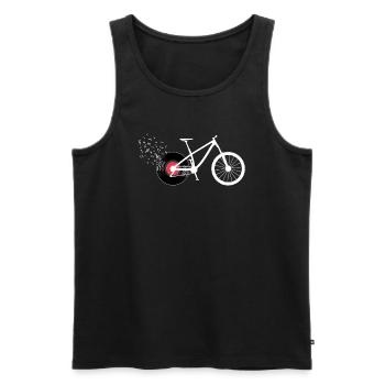 Record cycliste cycliste - Débardeur bio Premium Homme - noir - Devant - Michal (187cm)