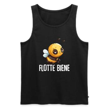Flotte Biene Imker - Männer Premium Bio Tank Top - Schwarz - Vorne - AI Model Male 178 light (178cm)