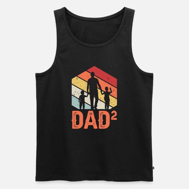Papa Élevé 2 - Débardeur bio Premium Homme - noir
