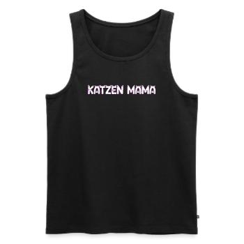 Katzen Mama - Männer Premium Bio Tank Top - Schwarz - Vorne - AI Model Male 178 light (178cm)