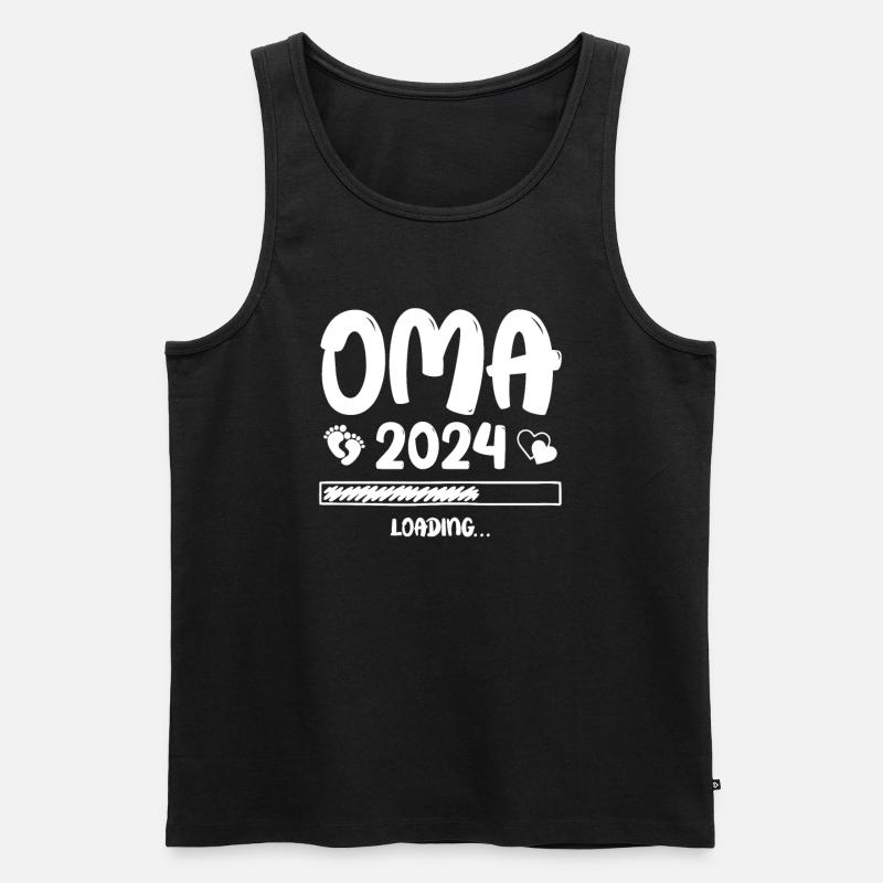 Oma Loading 2024 - Männer Premium Bio Tank Top - Schwarz