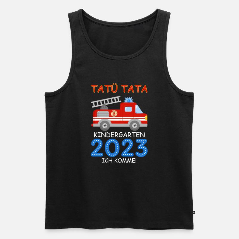Kindergarten 2023 - Männer Premium Bio Tank Top - Schwarz