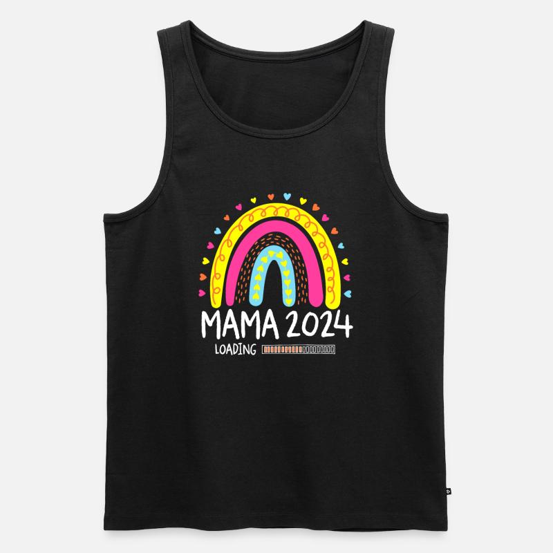 Mama 2024 Loading - Männer Premium Bio Tank Top - Schwarz