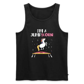Jumpicorn Unicorn Trampolines - Débardeur bio Premium Homme - noir - Devant - Michal (187cm)