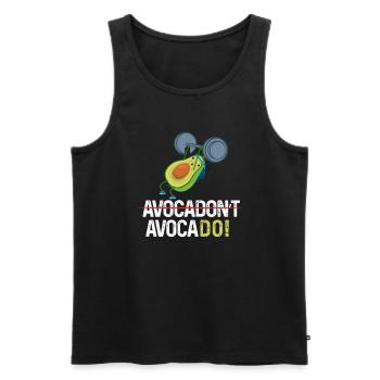 Avocadon't Avocado Trainingshirt Fitnesstraining - Männer Premium Bio Tank Top - Schwarz - Vorne - AI Model Male 178 light (178cm)