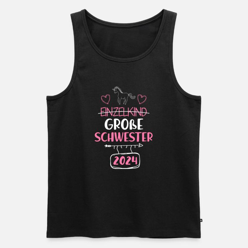 Große Schwester 2024 - Männer Premium Bio Tank Top - Schwarz