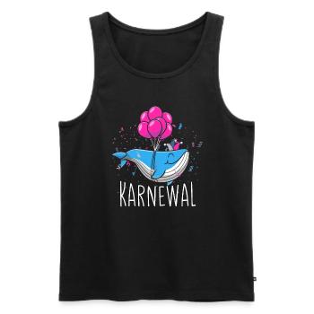 Karnewal Fasching Wal - Männer Premium Bio Tank Top - Schwarz - Vorne - Michal (187cm)