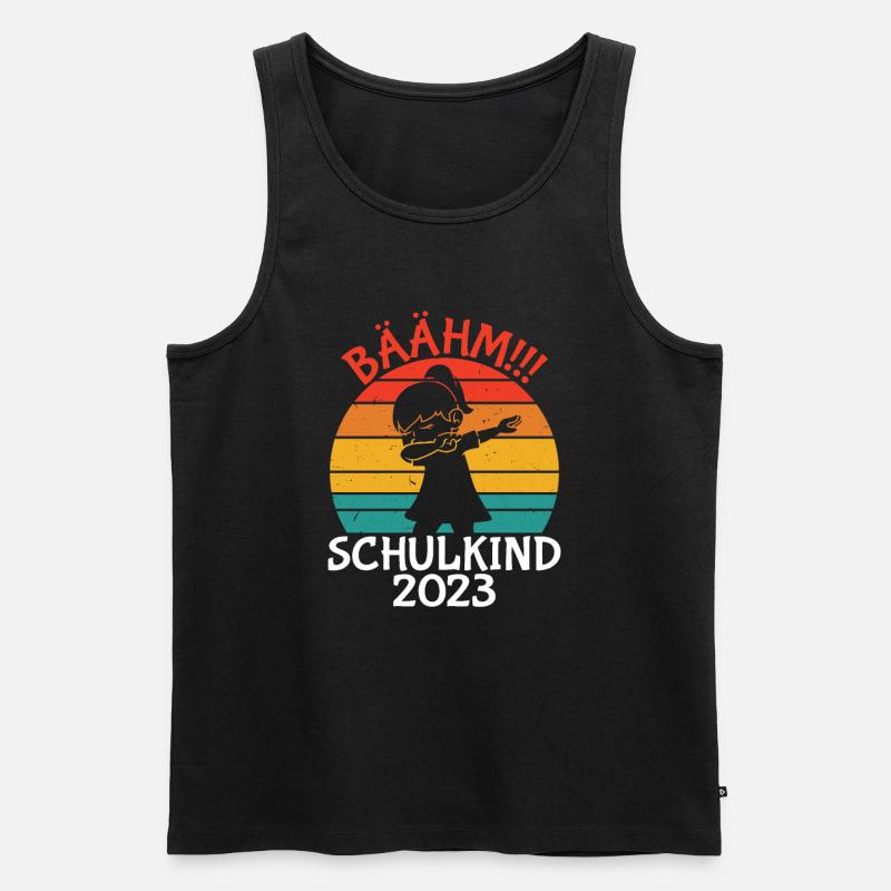 Schulkind 2023 Einschulung - Männer Premium Bio Tank Top - Schwarz