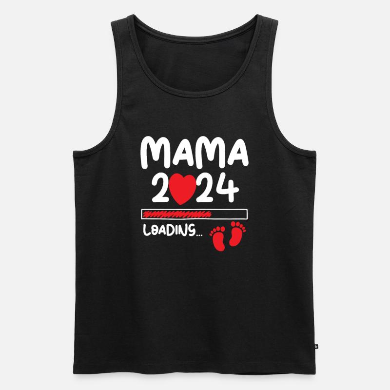 Mama Loading 2024 - Men's Premium Organic Tank Top - black
