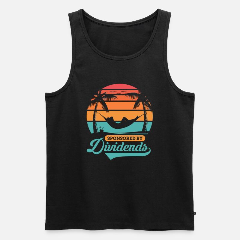 Sponsored By Dividends - Männer Premium Bio Tank Top - Schwarz