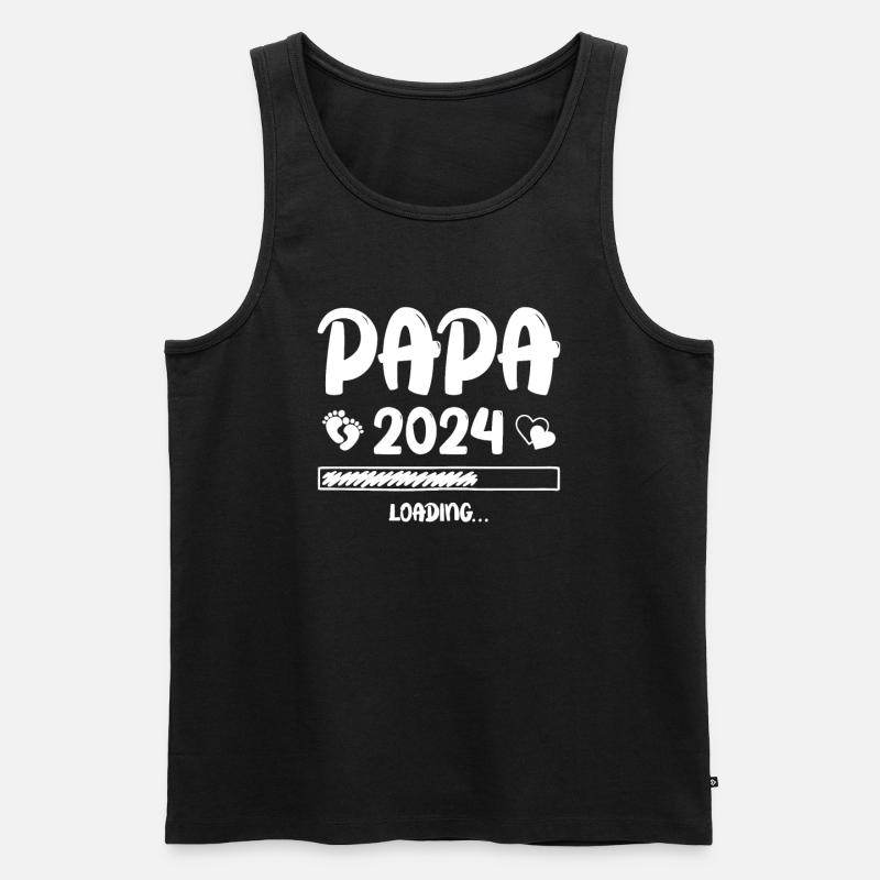 Papa Loading 2024 - Men's Premium Organic Tank Top - black
