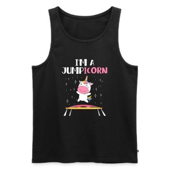 Jumpicorn Unicorn Trampolines - Débardeur bio Premium Homme - noir - Devant - Michal (187cm)