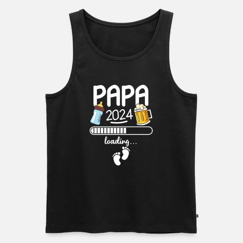 Daddy 2024 Loading - Men's Premium Organic Tank Top - black
