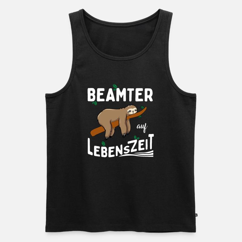 Beamter auf Lebenszeit - Männer Premium Bio Tank Top - Schwarz