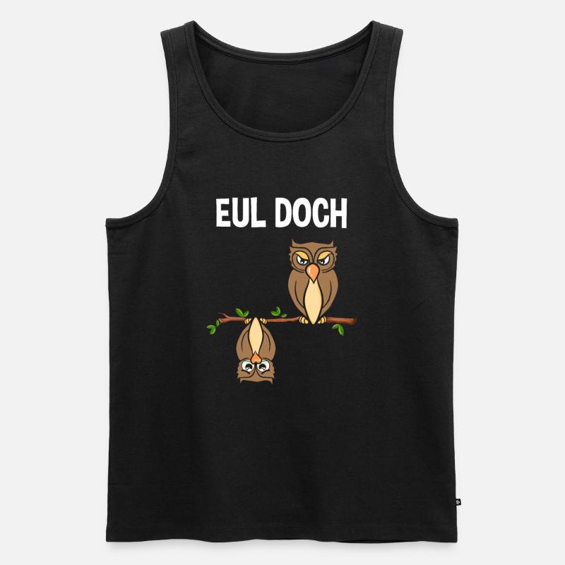 Eul Doch - Männer Premium Bio Tank Top - Schwarz
