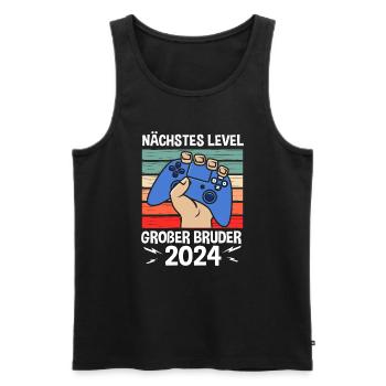 Next Level Big Brother 2024 - Men's Premium Organic Tank Top - black - Front - Michal (187cm)