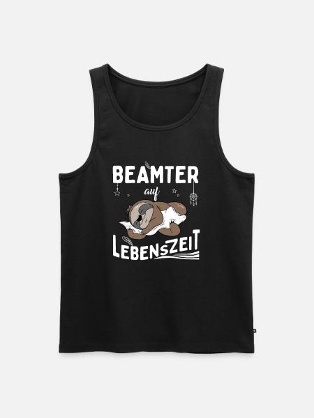 Beamter auf Lebenszeit - Männer Premium Bio Tank Top - Schwarz
