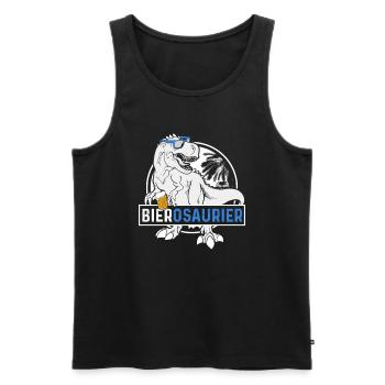 Bierosaurus Bière Osaur Bière Buveur de bière - Débardeur bio Premium Homme - noir - Devant - Michal (187cm)