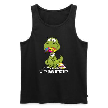 Wie Das Letzte Drache frisst Einhorn Drachen - Männer Premium Bio Tank Top - Schwarz - Vorne - Michal (187cm)