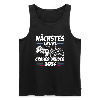 Next Level Big Brother 2024 - Men's Premium Organic Tank Top - black - Front - Michal (187cm)