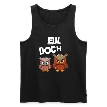 Eul Doch - Männer Premium Bio Tank Top - Schwarz - Vorne - AI Model Male 178 light (178cm)