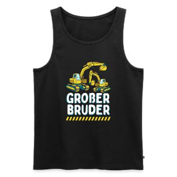 Big Brother 2024 Excavator - Men's Premium Organic Tank Top - black - Front - Michal (187cm)
