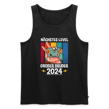 Next Level Big Brother 2024 - Men's Premium Organic Tank Top - black - Front - Michal (187cm)