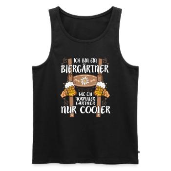 Biergärtner Lederhosen - Débardeur bio Premium Homme - noir - Devant - Michal (187cm)