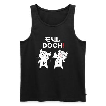 Eul Doch - Männer Premium Bio Tank Top - Schwarz - Vorne - AI Model Male 178 light (178cm)