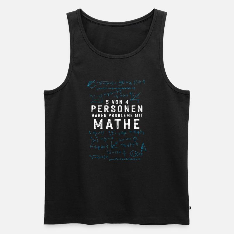 Math Math Teacher - Men's Premium Organic Tank Top - black