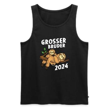 Big Brother 2024 Sloth - Men's Premium Organic Tank Top - black - Front - Michal (187cm)