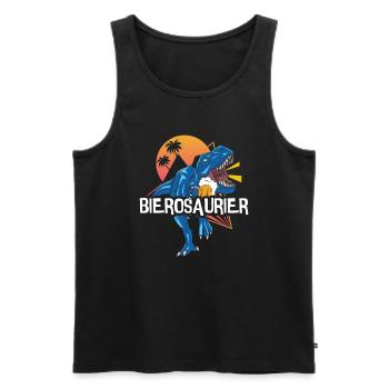 Bierosaurus Bière Osaur Bière Buveur de bière - Débardeur bio Premium Homme - noir - Devant - Michal (187cm)