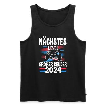 Next Level Big Brother 2024 - Men's Premium Organic Tank Top - black - Front - Michal (187cm)
