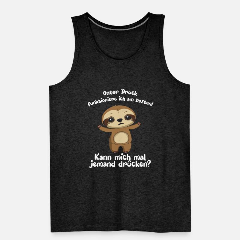 I function best under pressure Men's Premium Organic Tank Top