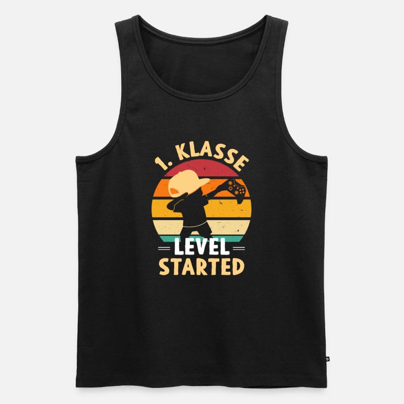 1st Class Level Started - Men's Premium Organic Tank Top - black