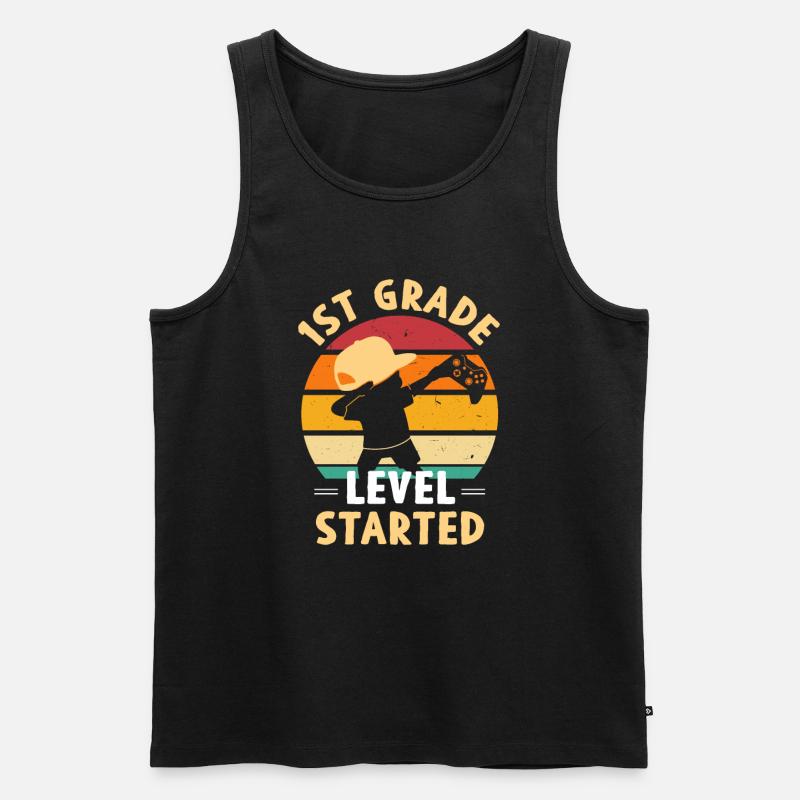 1st Class Level Started - Men's Premium Organic Tank Top - black