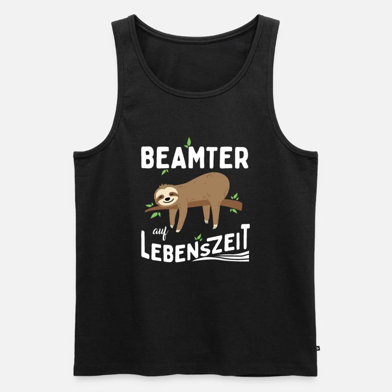 Beamter auf Lebenszeit - Männer Premium Bio Tank Top - Schwarz